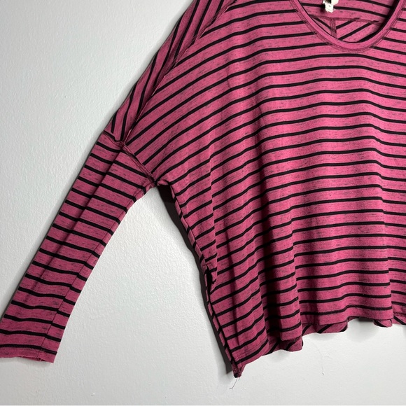 Free People We the Free Pandora’s Boxy Tee with Samurai Stripes+Dolman Sleeves E - Picture 5 of 11